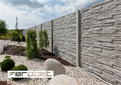 FEROBET Plot. systém GRANADA - sloupek hladký koncový výška 1,5m-Natur reliéfní - přírodní